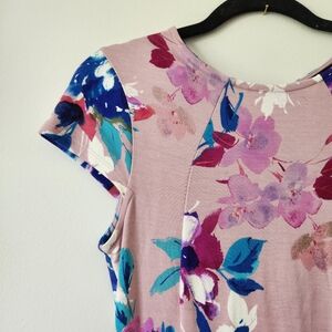 NORDSTROM Felicity & Coco, pink floral, bodycon, summer, cap sleeve